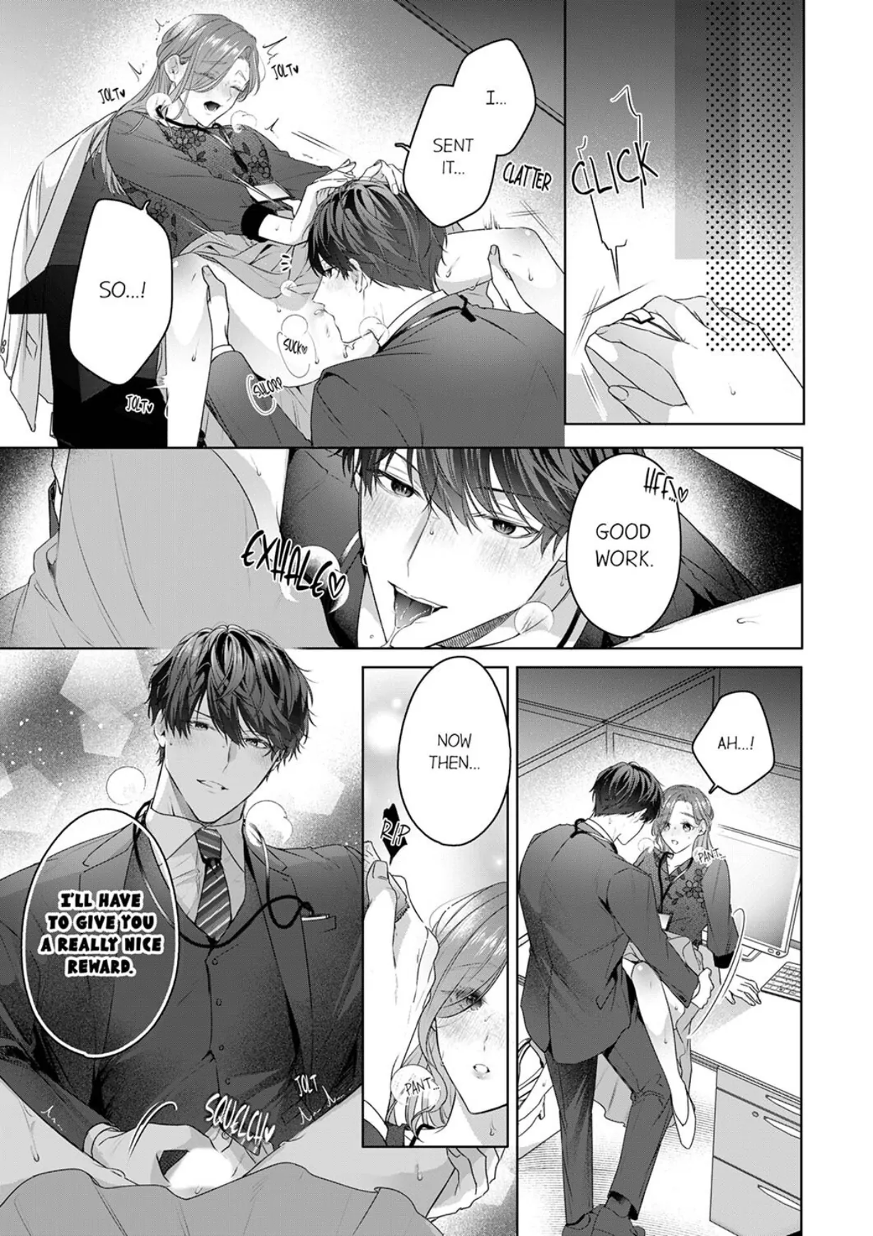 Shinya Zangyou - Nikushoku Kouhai no Iki Tsukushi Kotobazeme SEX Chapter 7 - page 19