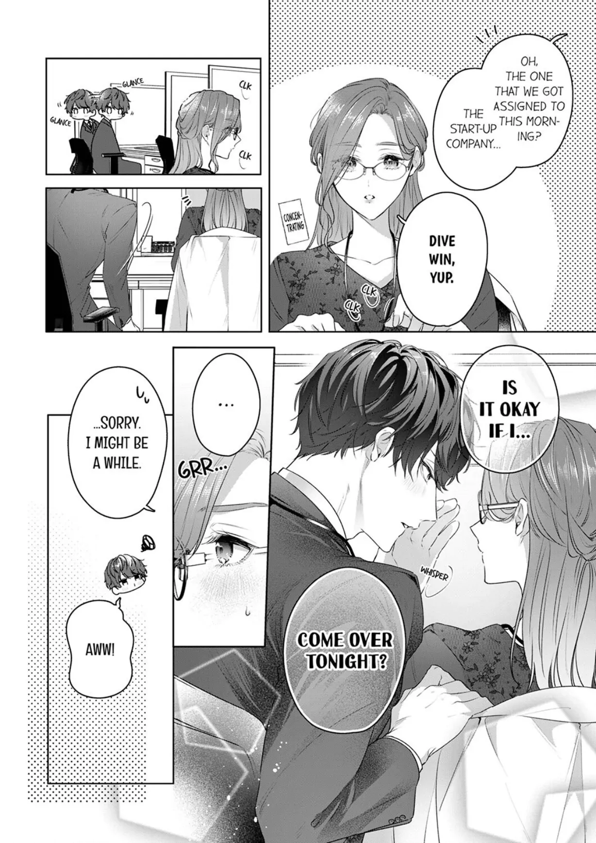 Shinya Zangyou - Nikushoku Kouhai no Iki Tsukushi Kotobazeme SEX Chapter 7 - page 4