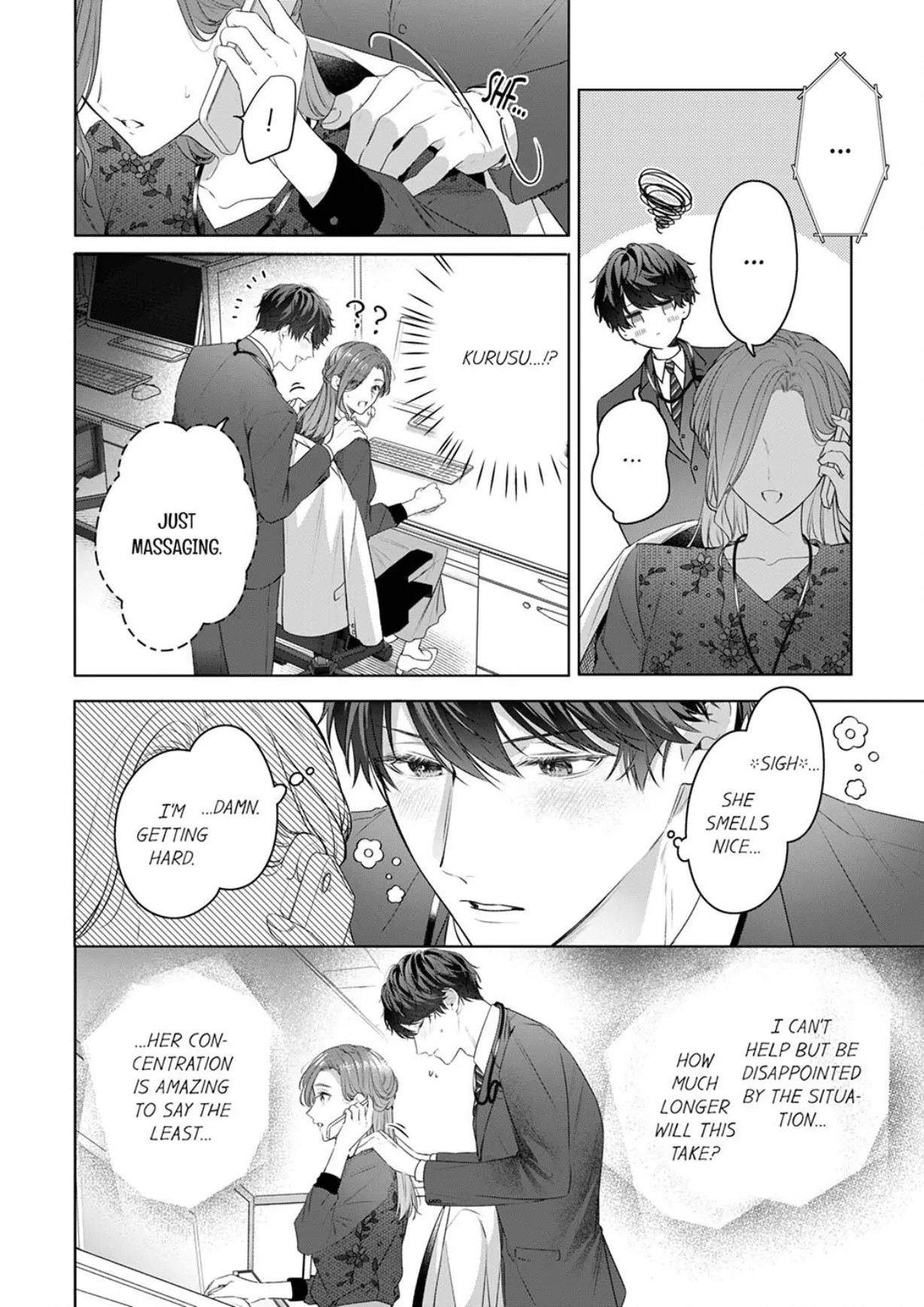 Shinya Zangyou - Nikushoku Kouhai no Iki Tsukushi Kotobazeme SEX Chapter 7 - page 8