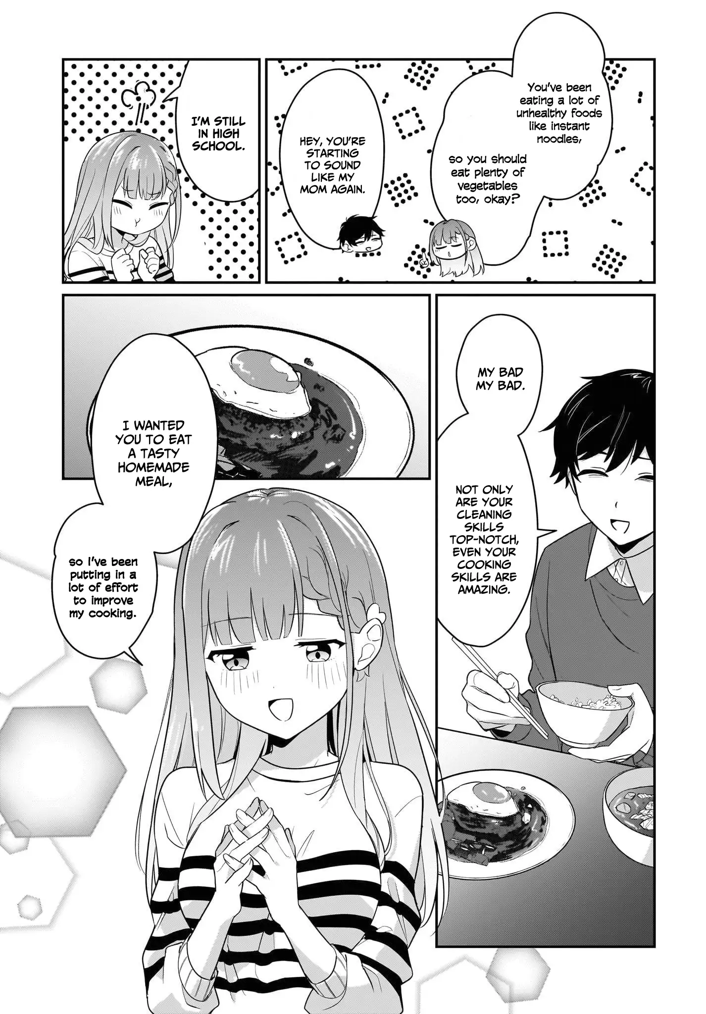 I, a Tired Office Worker, Start Living Together with a Beautiful Highschool Girl whom I Met Again After 7 Years Chapter 3 - page 14