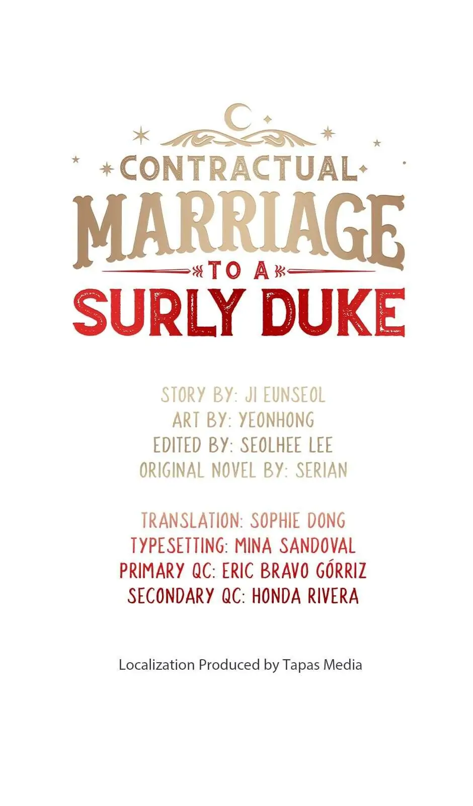 Contractual Marriage to a Surly Duke Chapter 5 - page 1