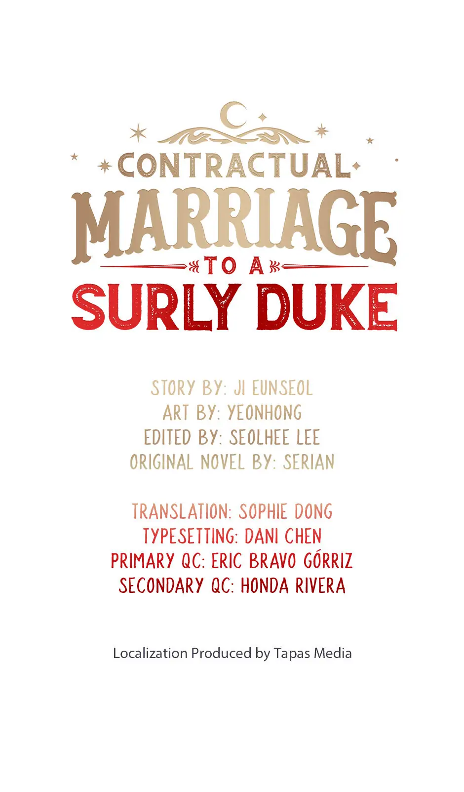 Contractual Marriage to a Surly Duke Chapter 26 - page 1