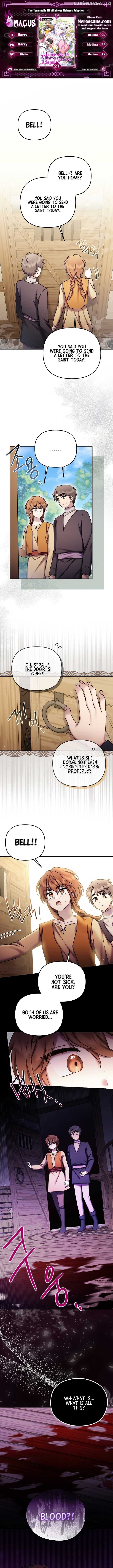 A Terminally Ill Villainess Refuses to Be Adopted Chapter 27 - page 1