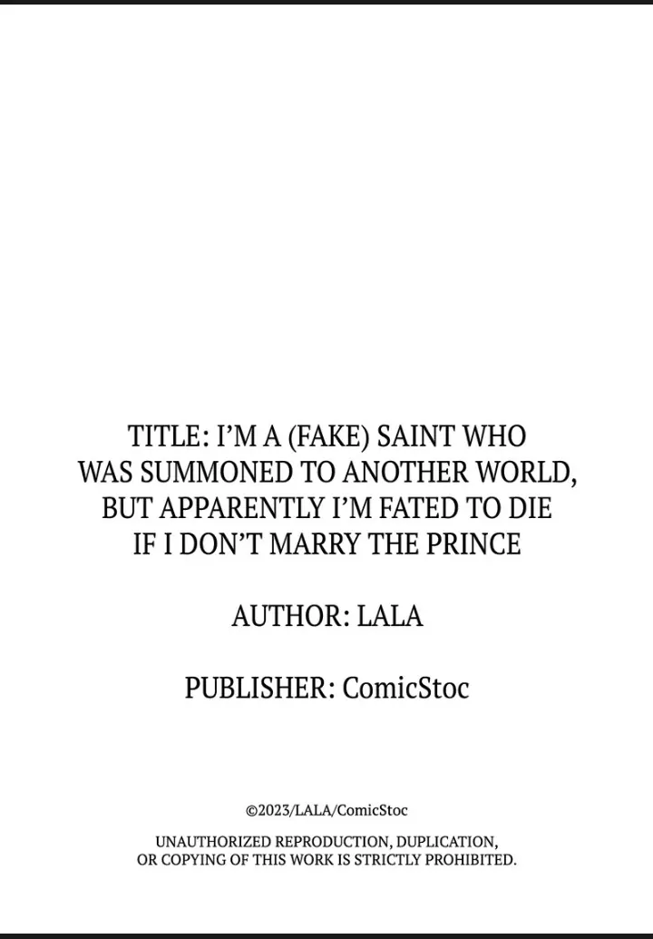 I'm a (Fake) Saint Who Was Summoned to Another World, But Apparently I'm Fated to Die If I Don't Marry the Prince Chapter 8 - page 29