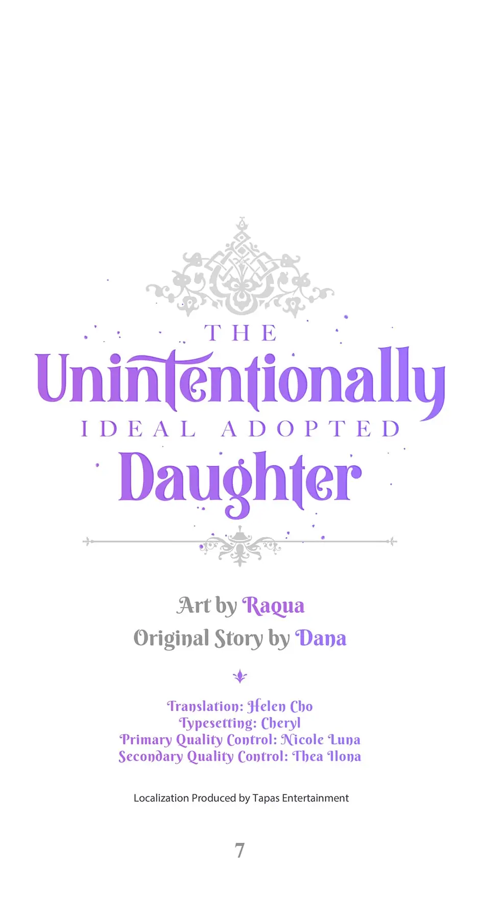 The Unintentionally Ideal Adopted Daughter Chapter 7 - page 1