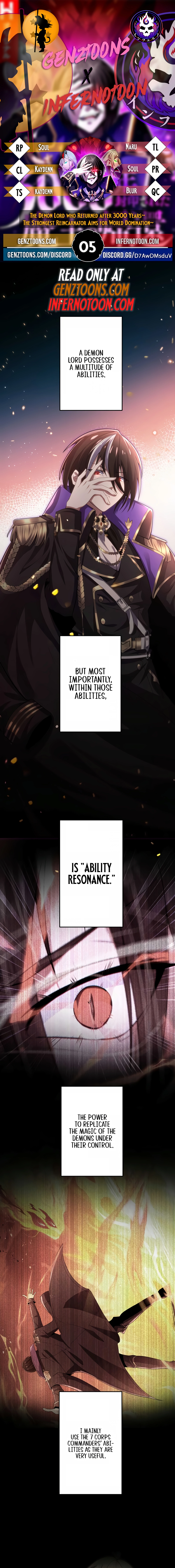 The Demon Lord who Returned after 3000 Years ~ The Strongest Reincarnator Aims for World Domination ~ Chapter 5 - page 1