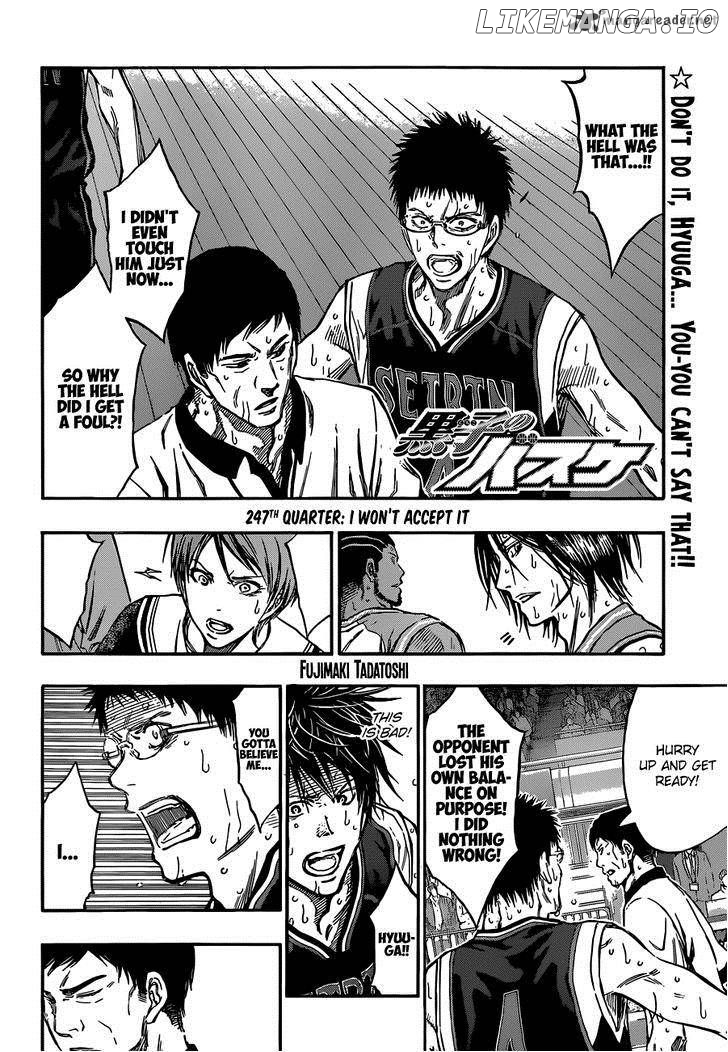 Kuroko no Basket Chapter 247 - page 4
