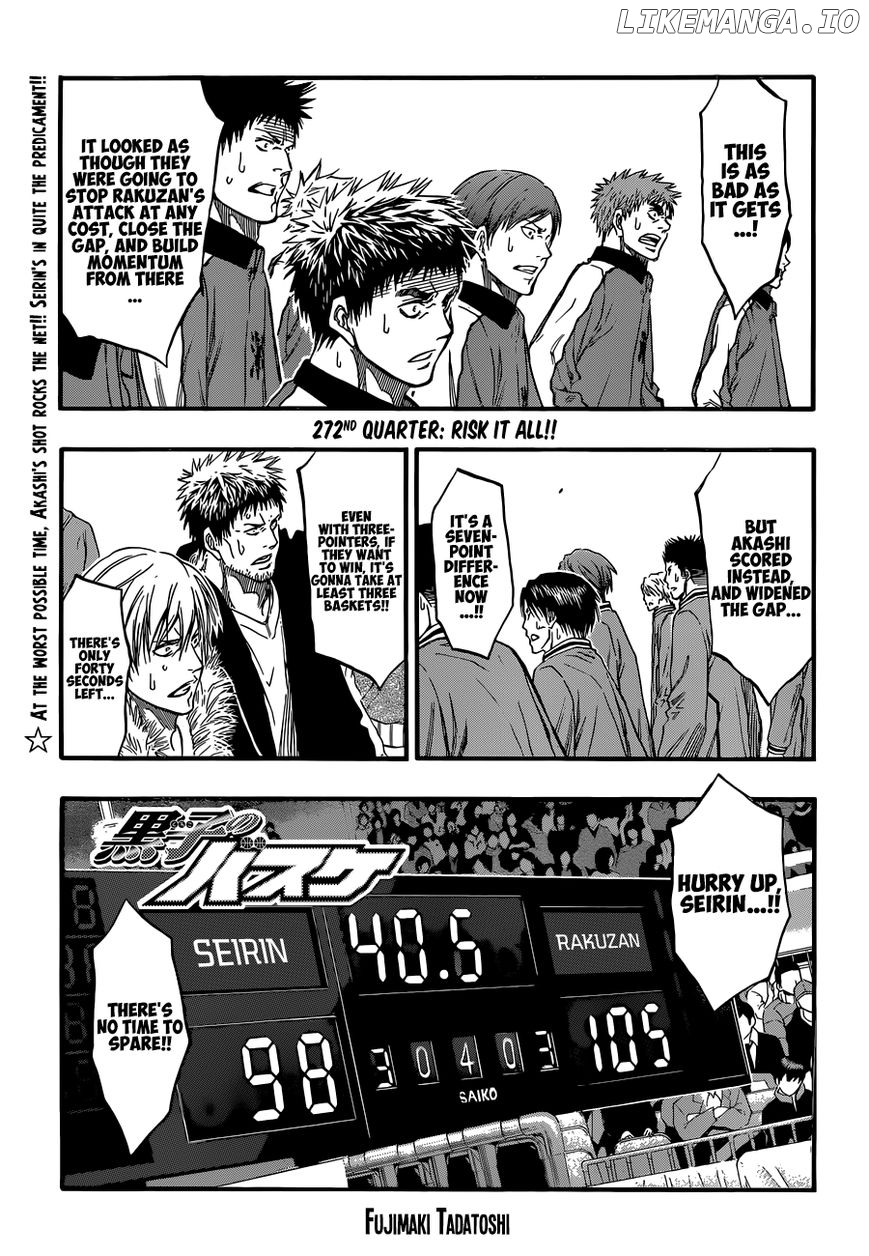 Kuroko no Basket Chapter 272 - page 2