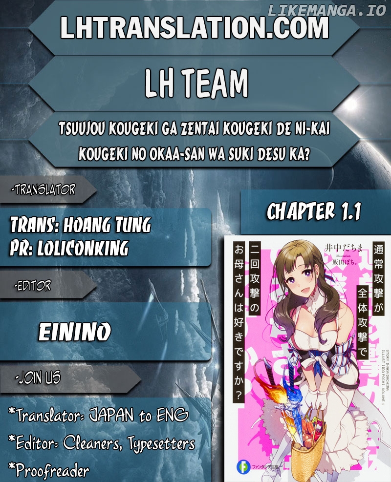 Tsuujou Kougeki ga Zentai Kougeki de Ni-kai Kougeki no Okaa-san wa Suki desu ka? chapter 1.1 - page 1