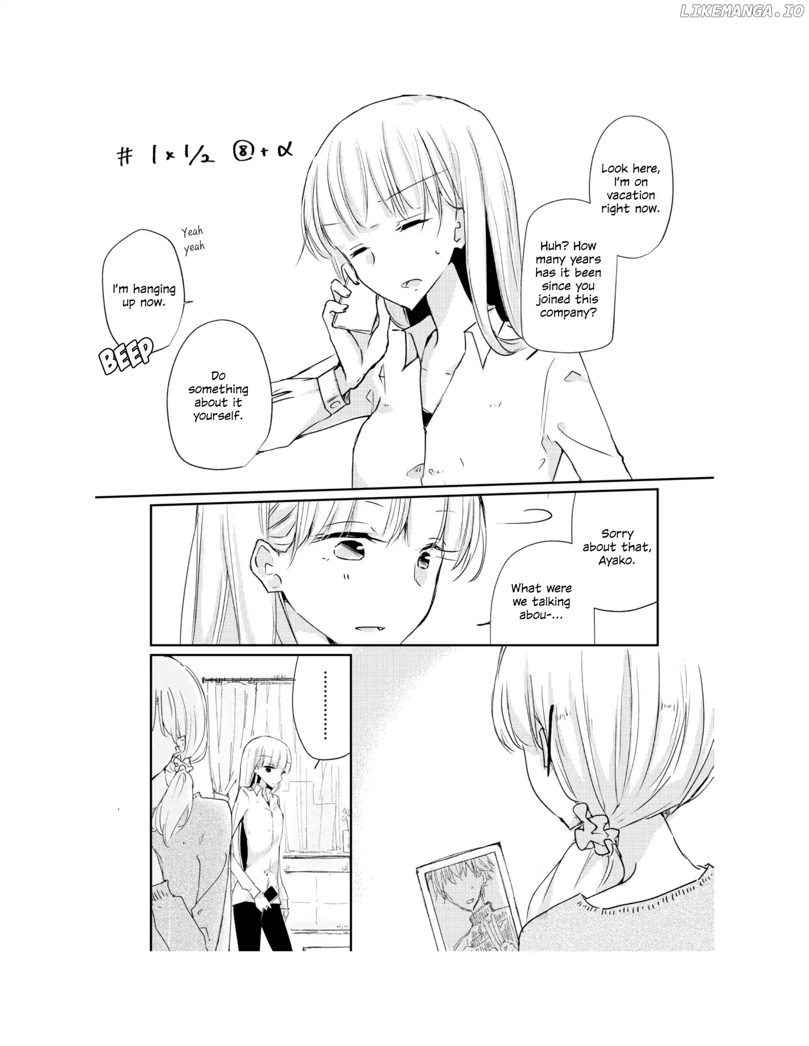 1 X 1/2 - Manga chapter 8.1 - page 1