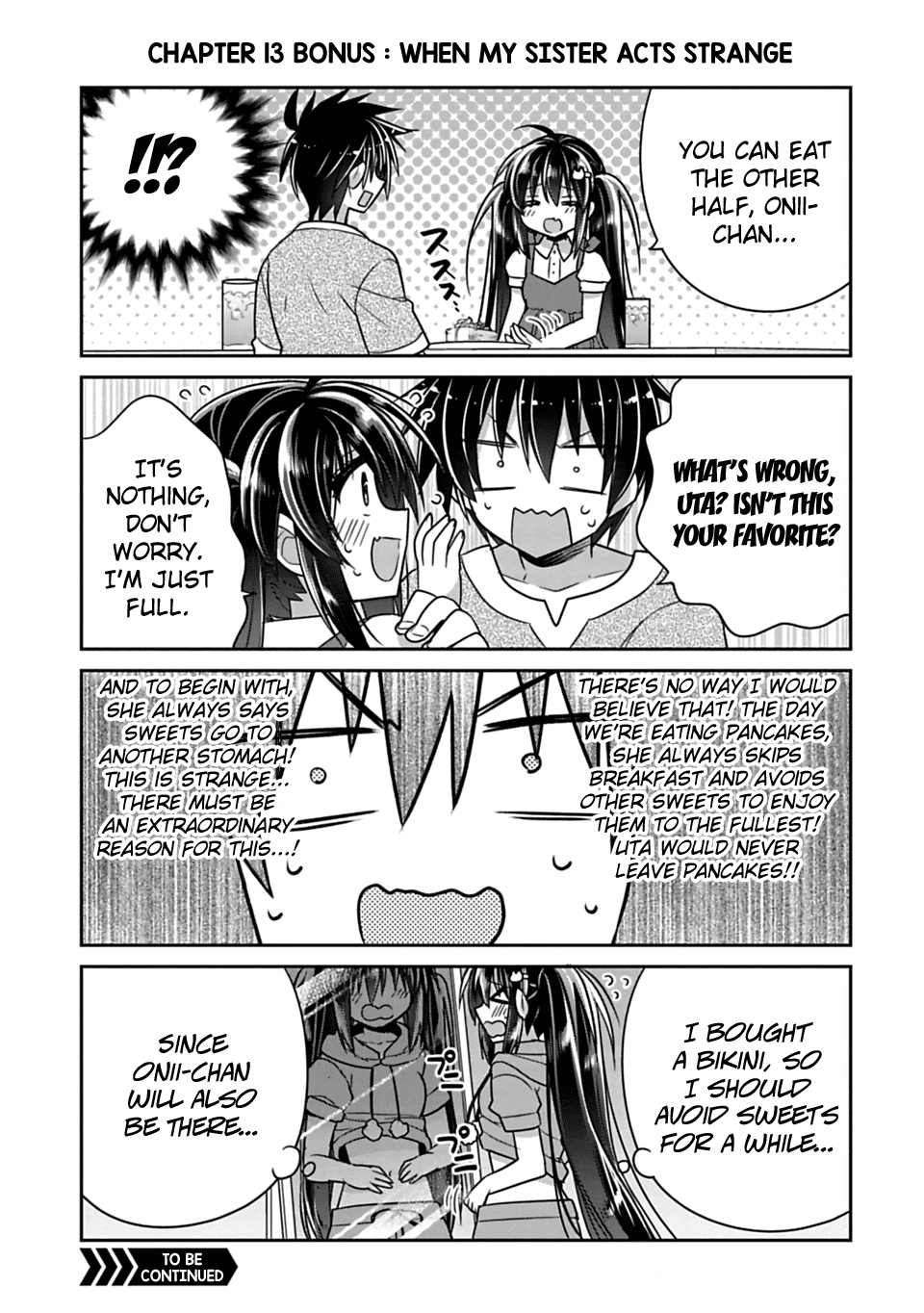 Siscon Ani to Brocon Imouto ga Shoujiki ni Nattara chapter 13.1 - page 1