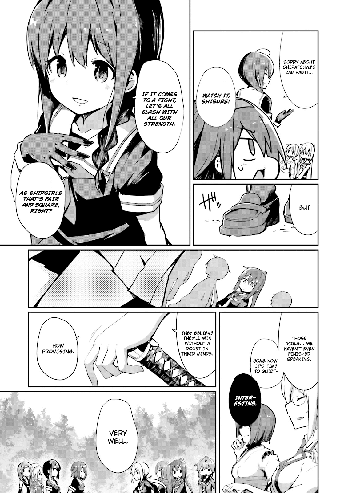 Kantai Collection -Kancolle- Suiheisen No, Fumizuki chapter 2 - page 9
