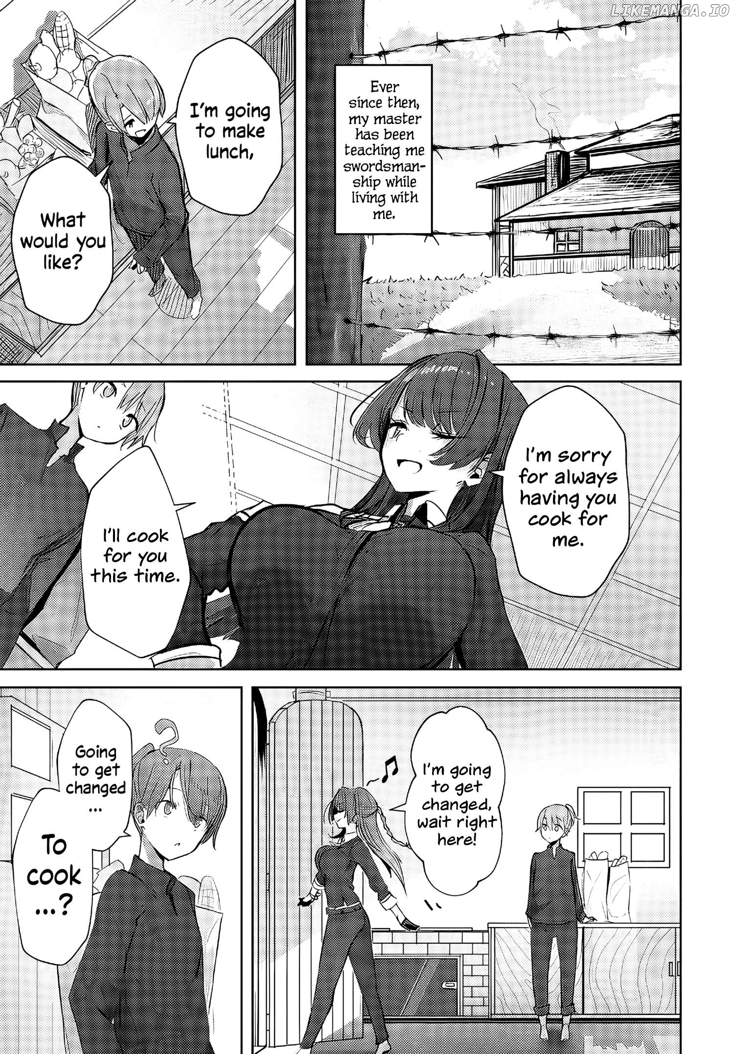 My Female Sword Master, Who I Live With, Is So Cute That I’m Happy Every Day Chapter 1 - page 22