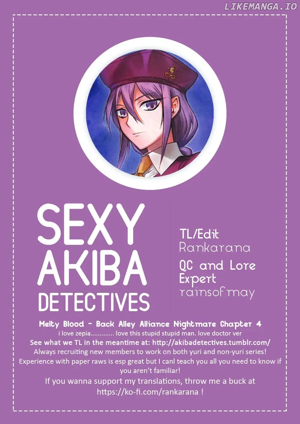 Melty Blood - Back Alley Alliance Nightmare chapter 4 - page 35