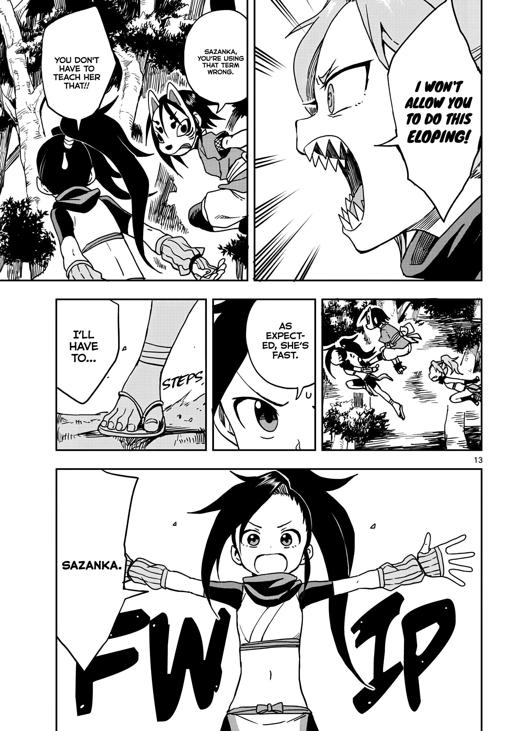 Kunoichi Tsubaki no Mune no Uchi Chapter 15 - page 13