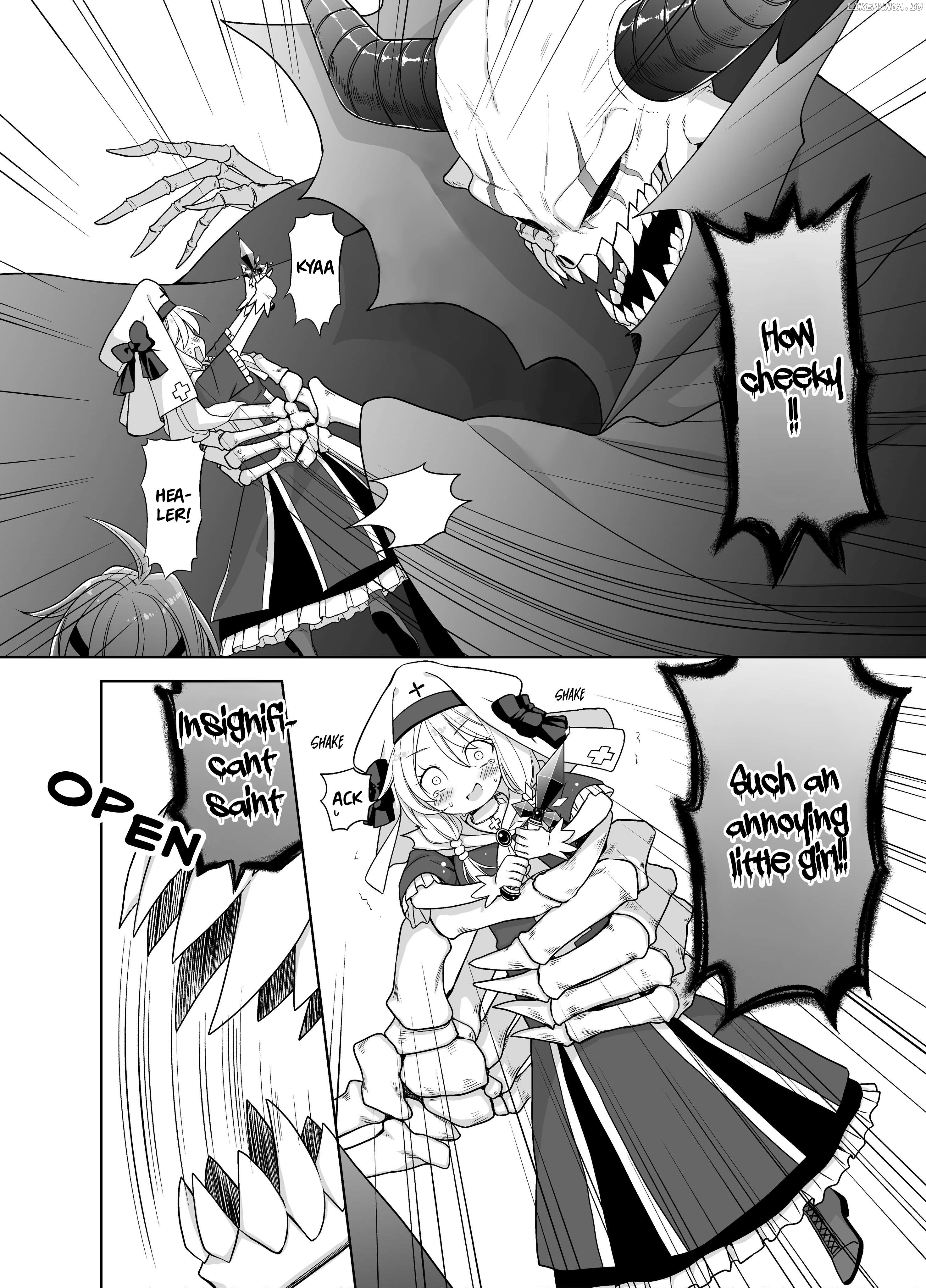 Healer-Chan Whose Urge To Urinate Is Steadily Increasing In The Middle Of The Final Boss Fight Chapter 5 - page 1