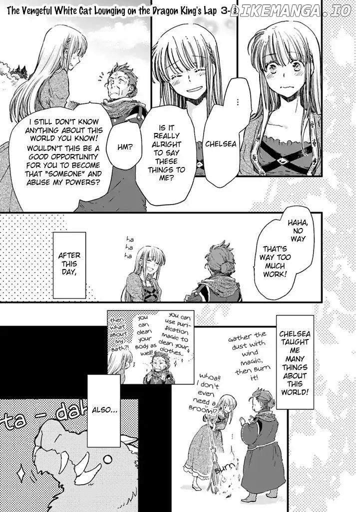Fukushuu wo Chikatta Shironeko wa Ryuuou no Hiza no Jou de Damin wo Musaboru chapter 3.3 - page 2