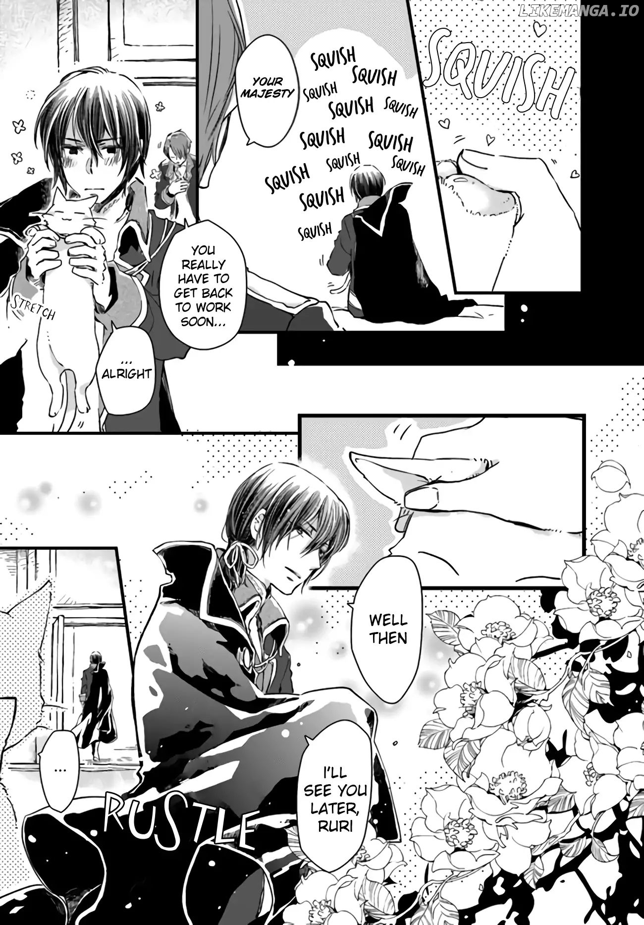 Fukushuu wo Chikatta Shironeko wa Ryuuou no Hiza no Jou de Damin wo Musaboru chapter 9.1 - page 2