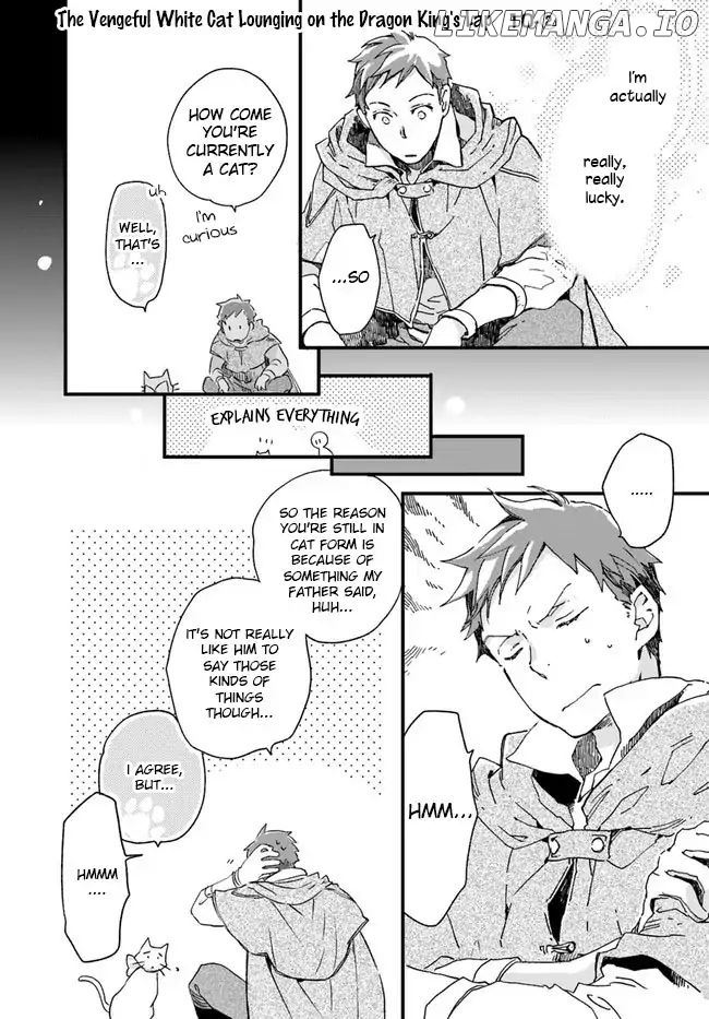 Fukushuu wo Chikatta Shironeko wa Ryuuou no Hiza no Jou de Damin wo Musaboru chapter 10.2 - page 2