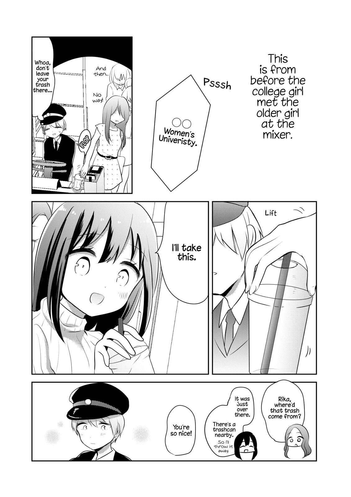 Joshi Daisei ga Goukon de Onee-San ni Mochikaerareru Hanashi chapter 5 - page 4