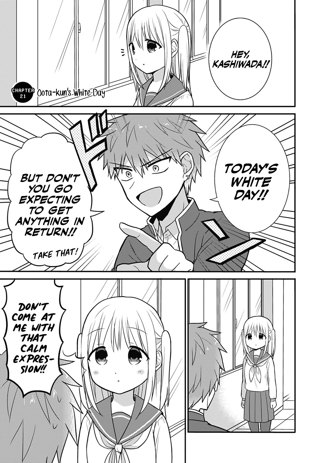 Expressionless Kashiwada-San And Emotional Oota-Kun chapter 21 - page 1