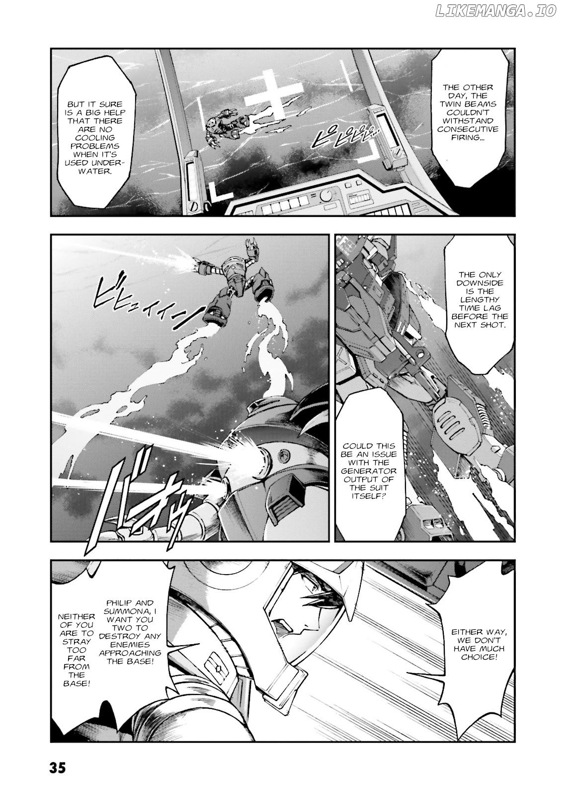 Kidou Sensei Gundam Gaiden - The Blue Destiny (TAICHI You) chapter 6 - page 35