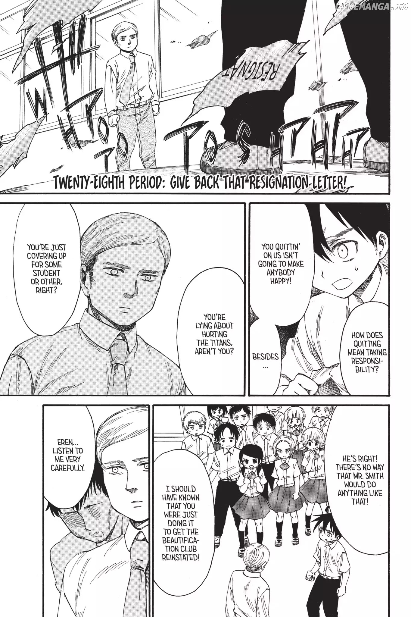 Attack on Titan: Junior High chapter 28 - page 1