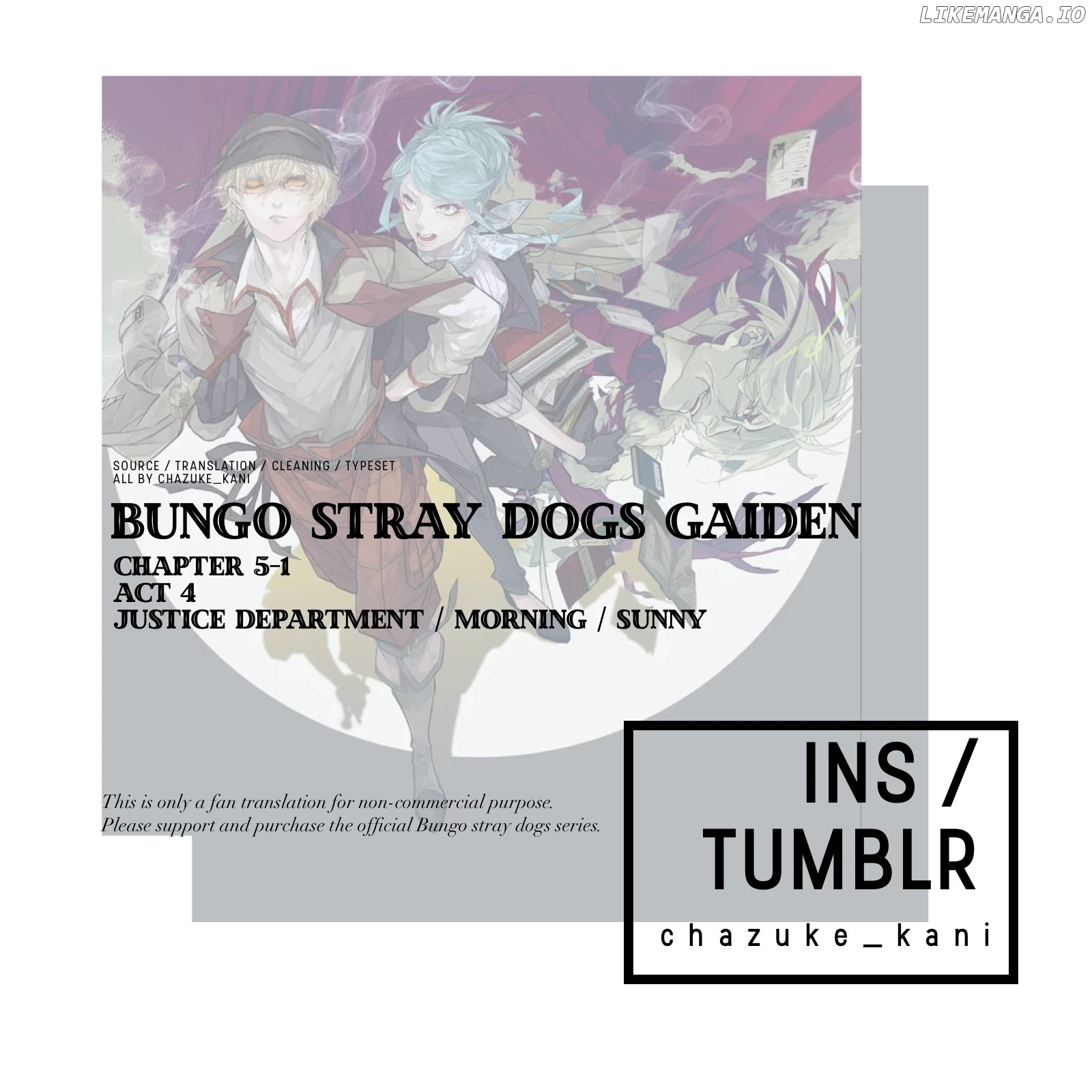 Bungou Stray Dogs Gaiden: Ayatsuji Yukito VS. Kyougoku Natsuhiko chapter 5.1 - page 1