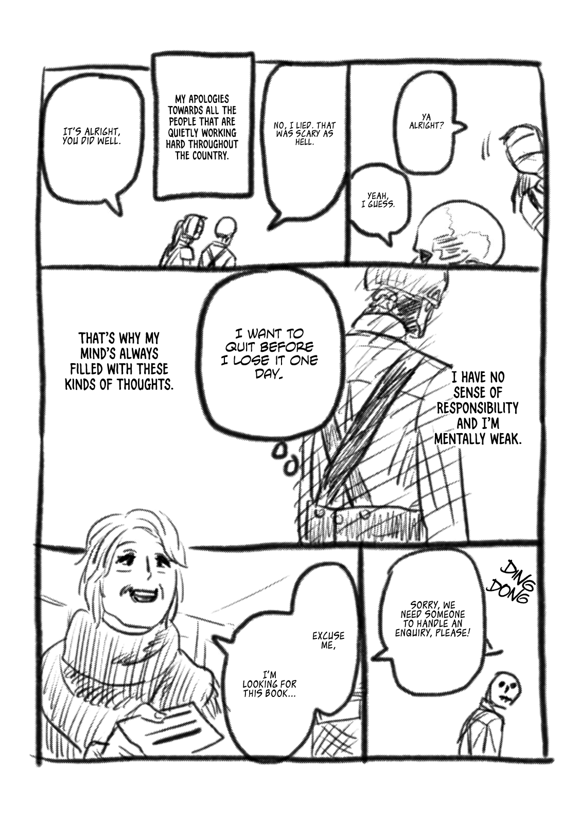 Skull-Face Bookseller Honda-San chapter 7.5 - page 3