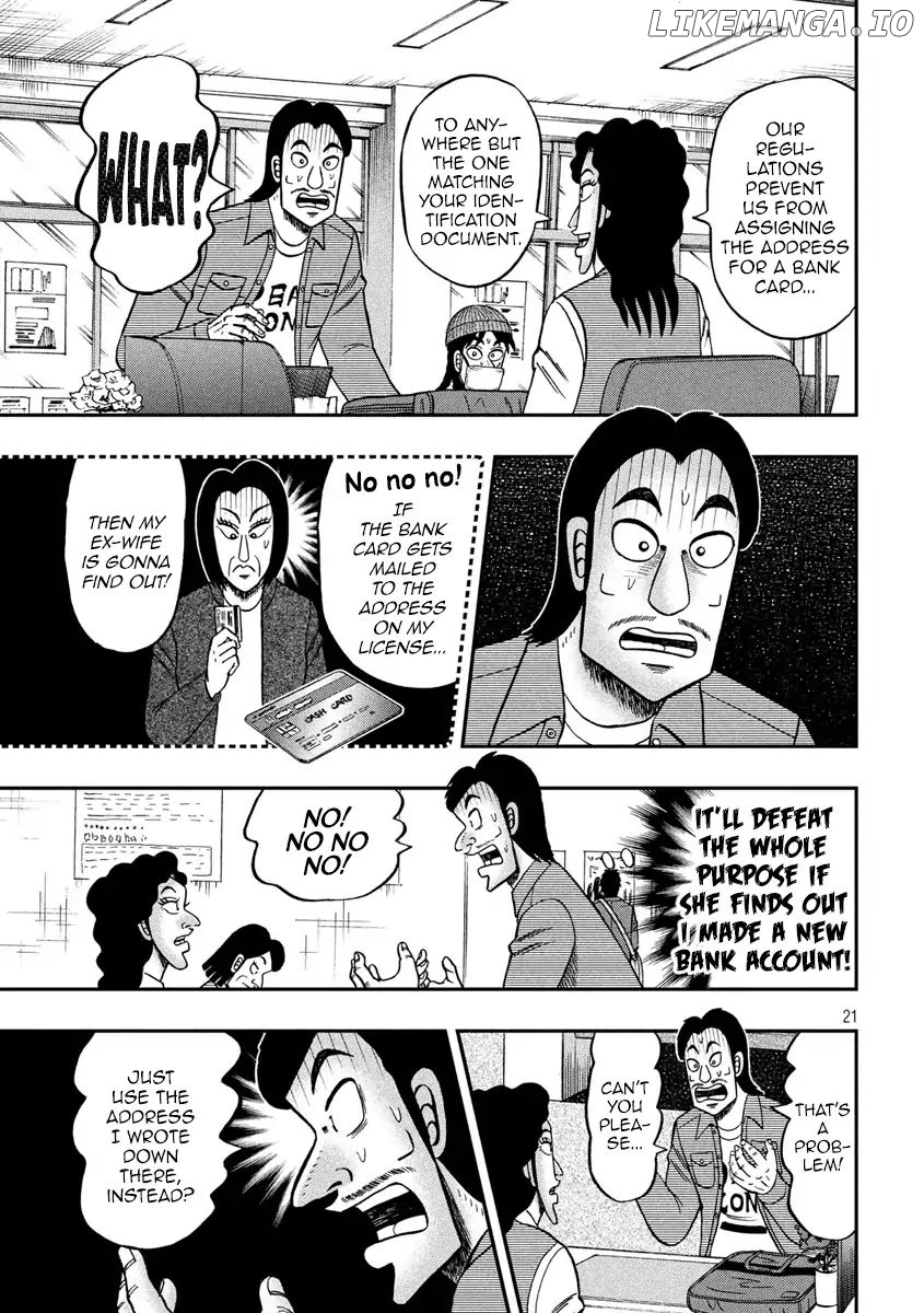 Kaiji series - 6th Part: Tobaku Datenroku Kaiji: 24oku Dasshutsu Hen chapter 70 - page 21