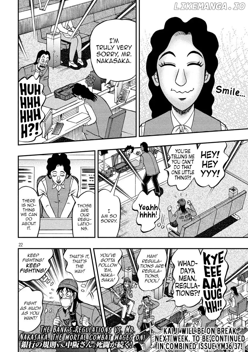 Kaiji series - 6th Part: Tobaku Datenroku Kaiji: 24oku Dasshutsu Hen chapter 70 - page 22