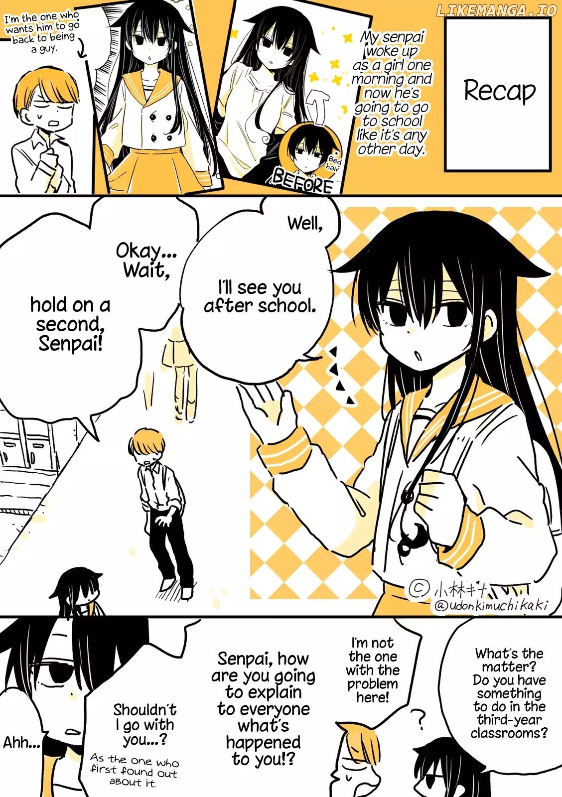 About A Lazy High School Guy Who Woke Up As A Girl One Morning chapter 3 - page 2