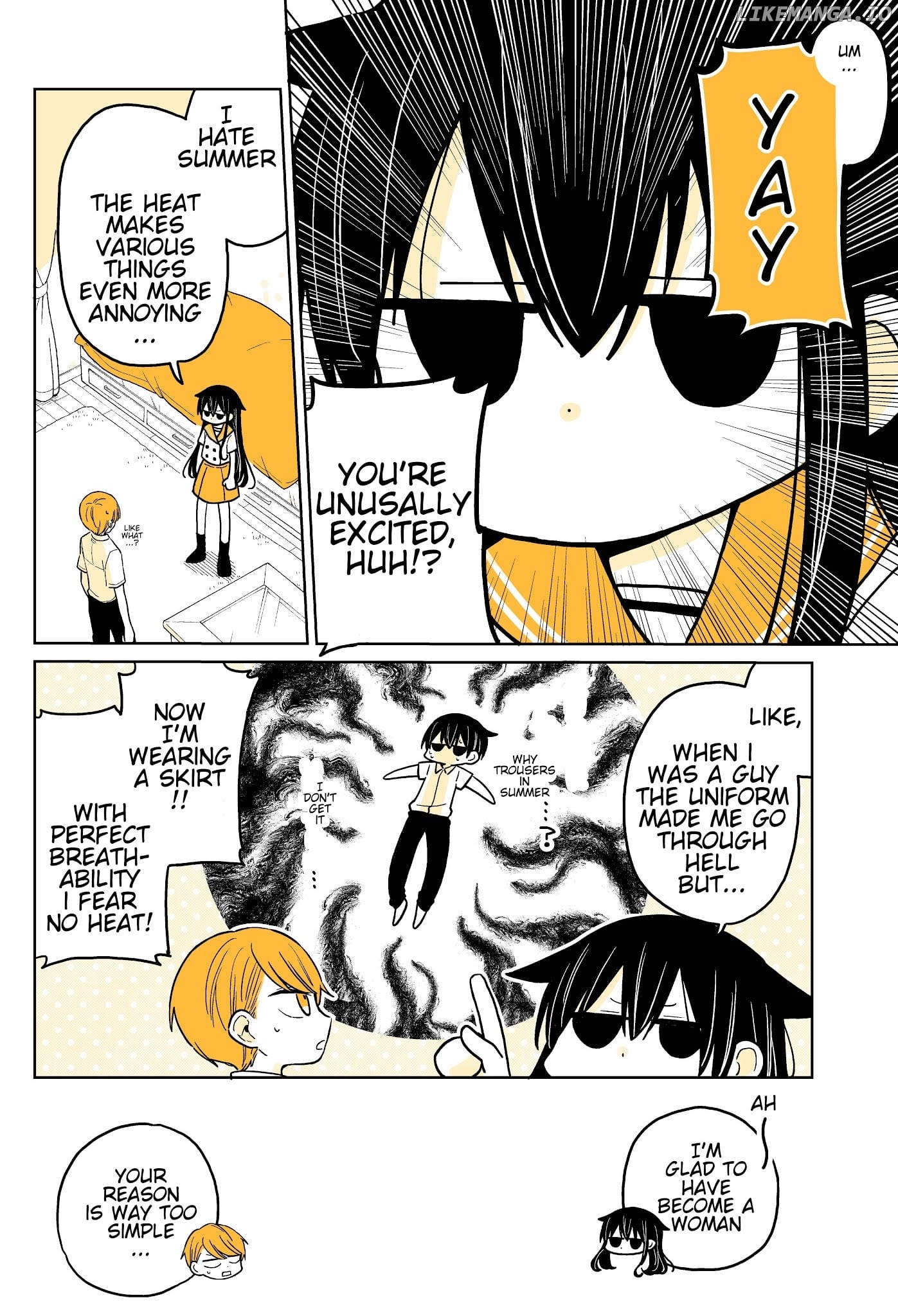 About A Lazy High School Guy Who Woke Up As A Girl One Morning chapter 14 - page 2