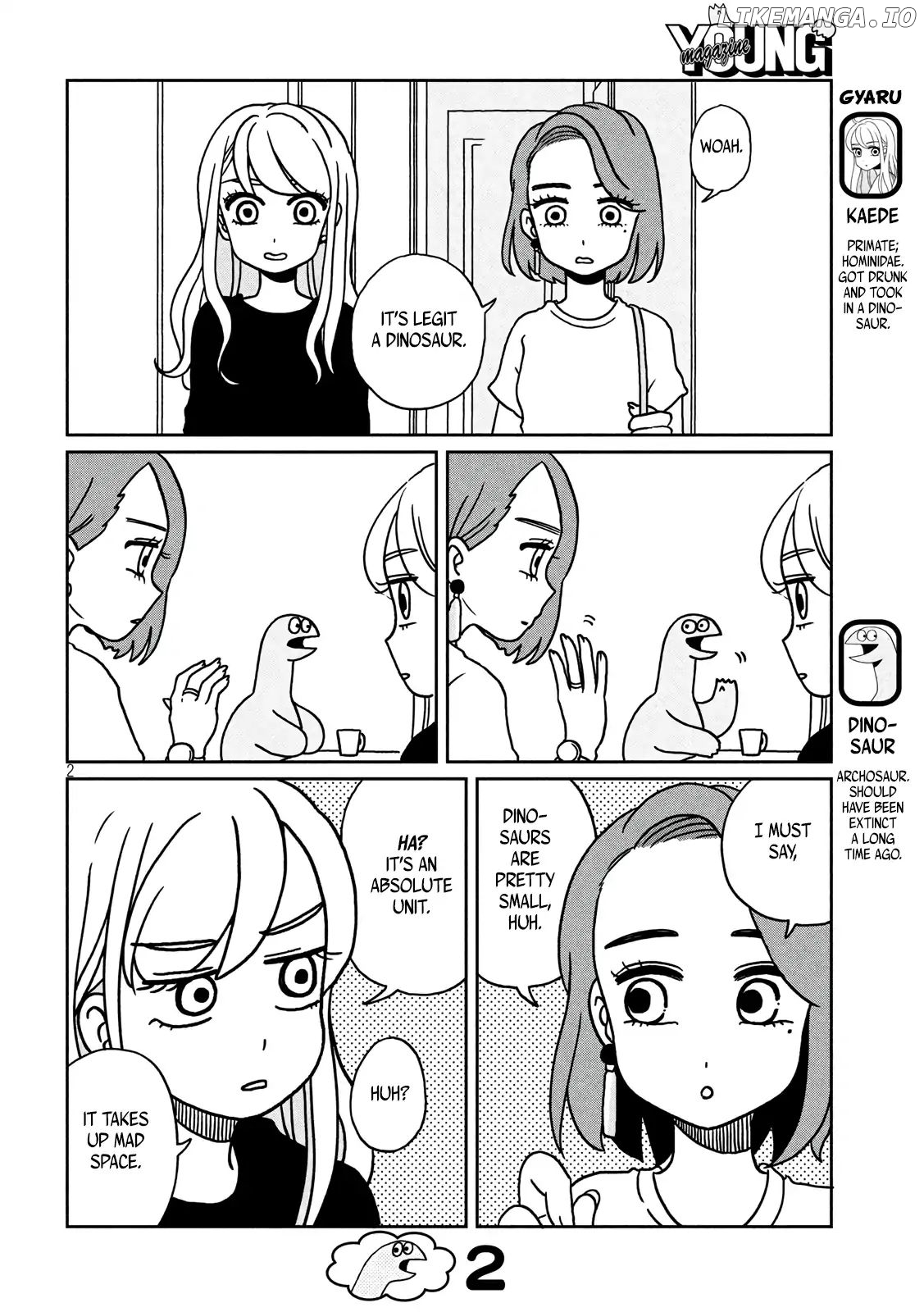 Gyaru and Dinosaur chapter 3 - page 2