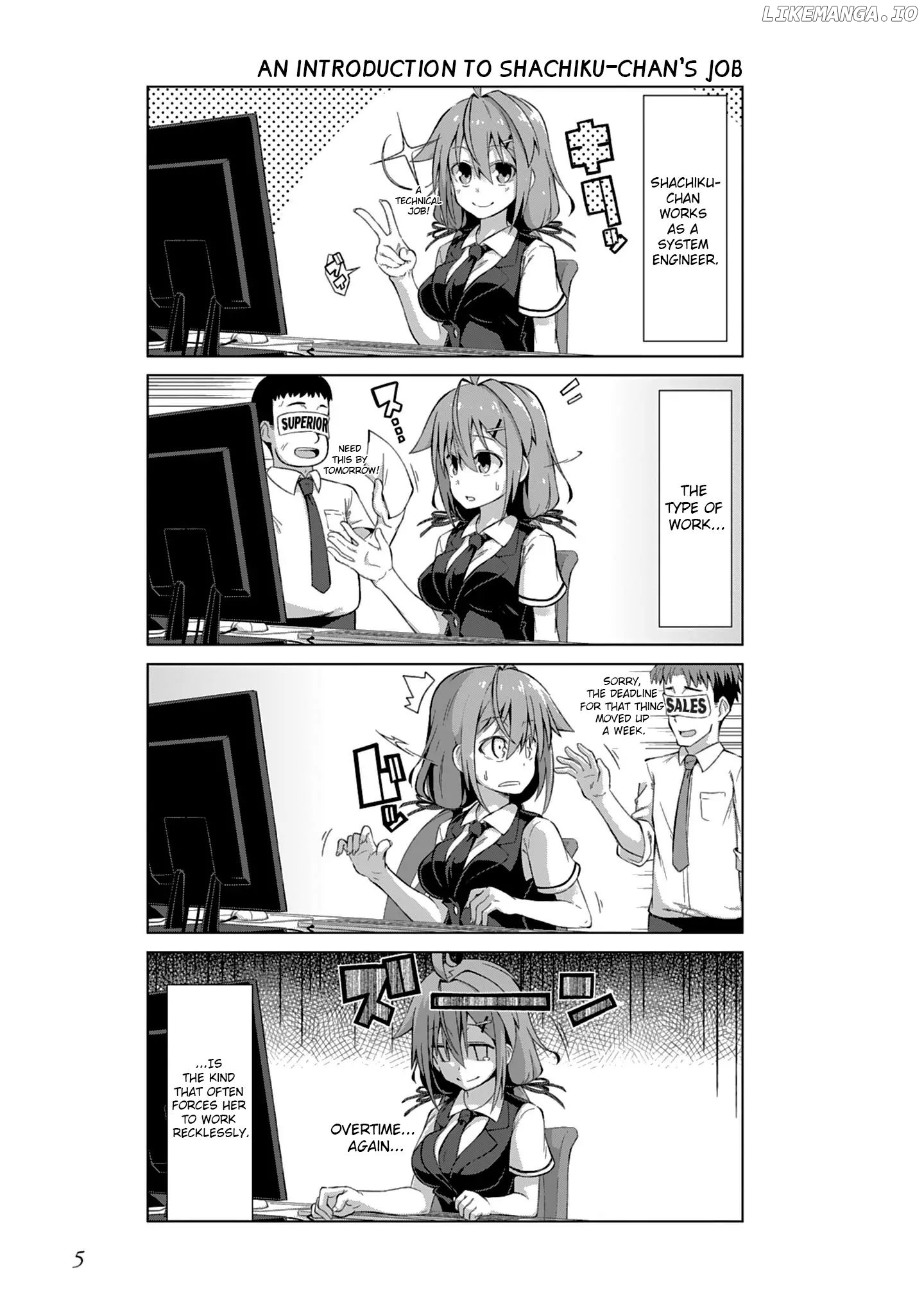 Ikinokore! Shachiku-chan chapter 1 - page 7