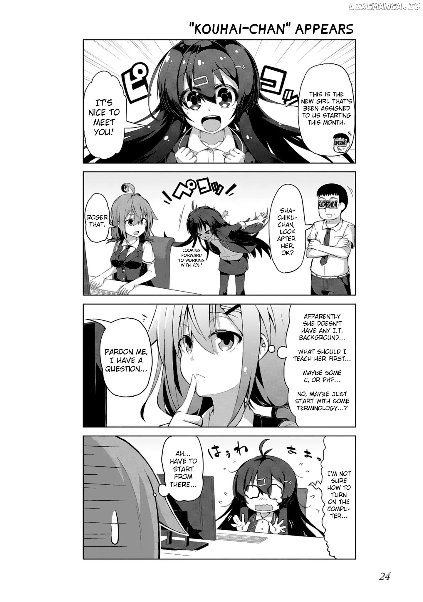 Ikinokore! Shachiku-chan chapter 3 - page 2