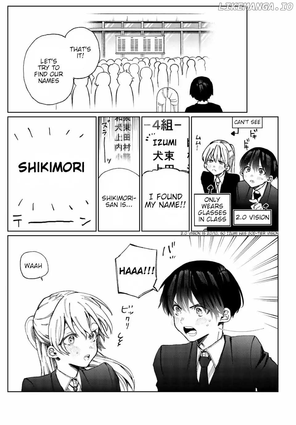 Shikimori's Not Just A Cutie chapter 6.1 - page 3