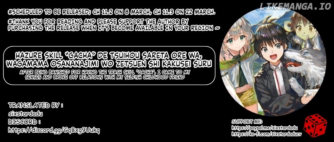 Hazure Skill “Gacha” De Tsuihou Sareta Ore Wa, Wagamama Osananajimi Wo Zetsuen Shi Kakusei Suru chapter 11.1 - page 11