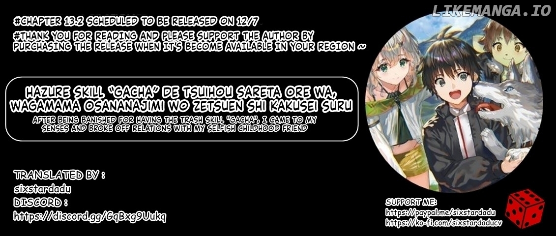 Hazure Skill “Gacha” De Tsuihou Sareta Ore Wa, Wagamama Osananajimi Wo Zetsuen Shi Kakusei Suru chapter 13.1 - page 11