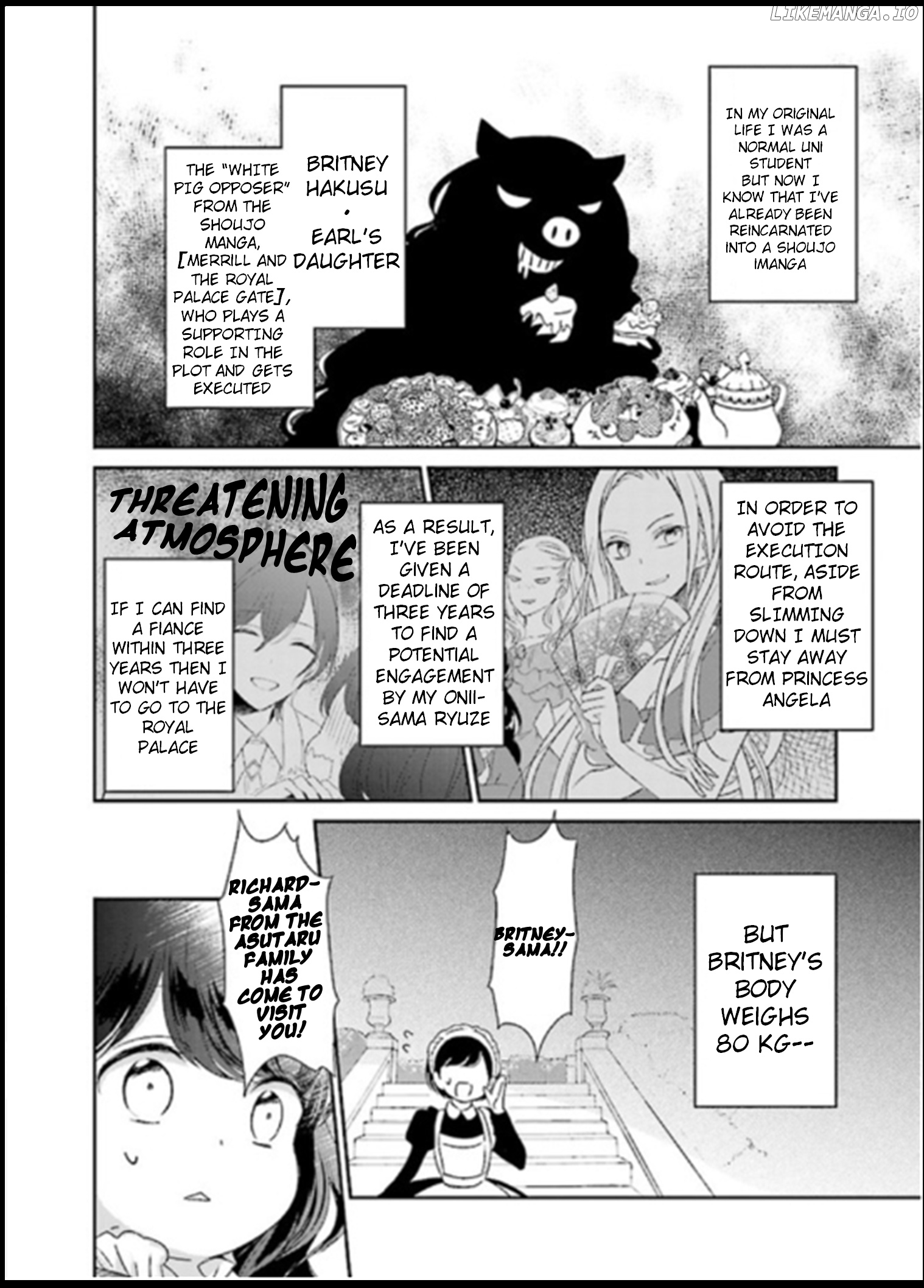 Tensei Saki ga Shoujo Manga no Shiro Buta Reijou datta chapter 2.1 - page 2