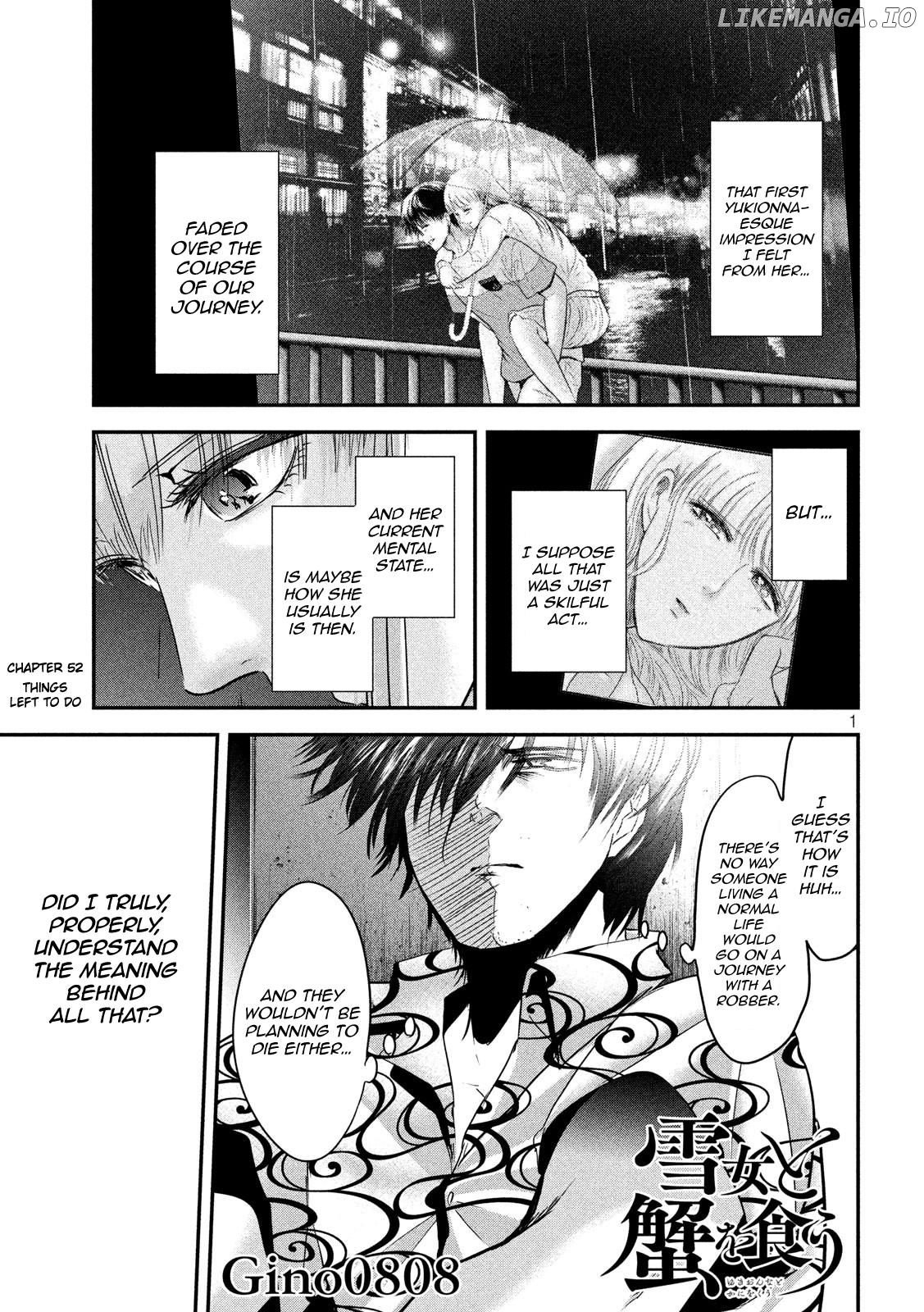Eating Crab With A Yukionna chapter 52 - page 1