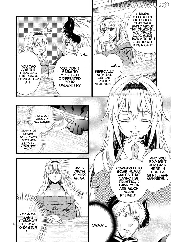 Maou desu. Onna Yuusha no Hahaoya to Saikon Shita no de, Onna Yuusha ga Giri no Musume ni Narimashita. chapter 1 - page 18
