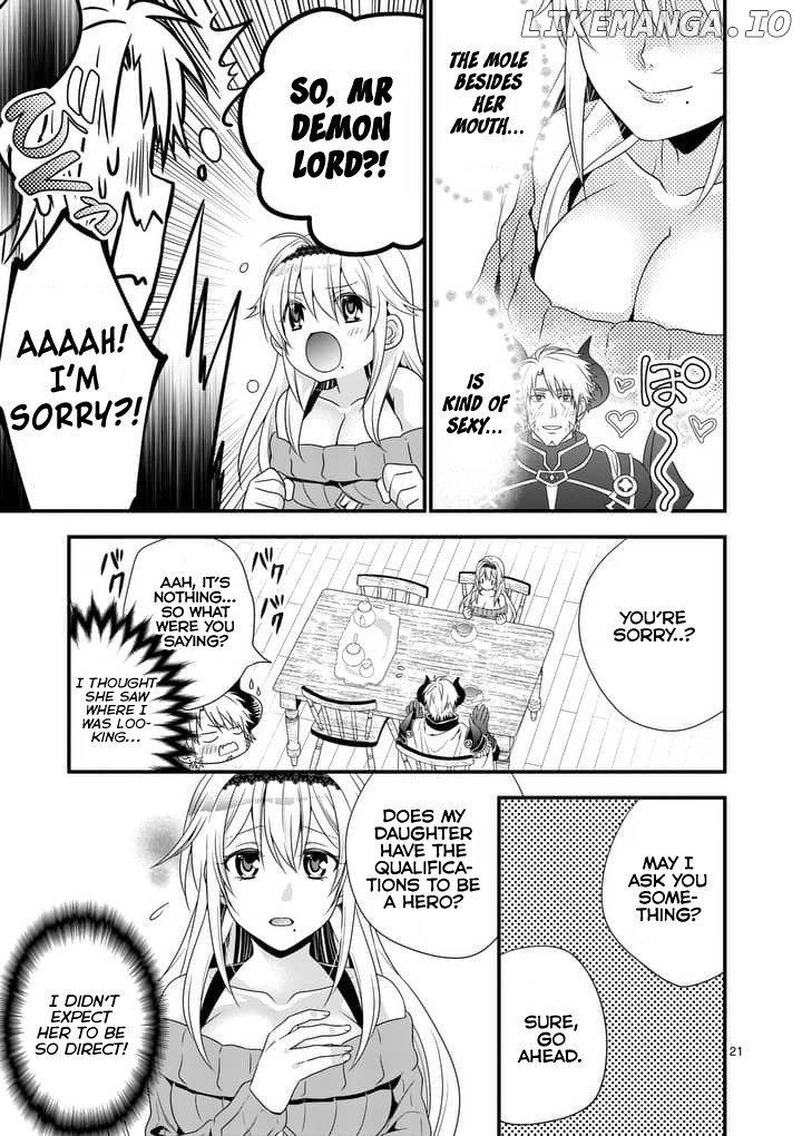 Maou desu. Onna Yuusha no Hahaoya to Saikon Shita no de, Onna Yuusha ga Giri no Musume ni Narimashita. chapter 1 - page 21