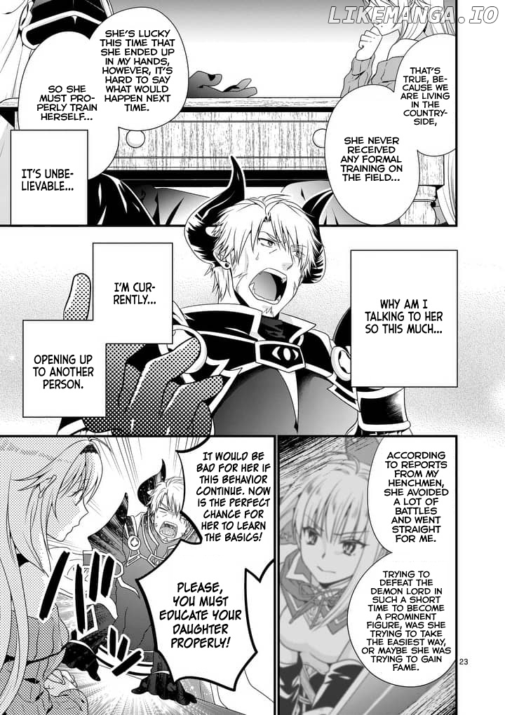 Maou desu. Onna Yuusha no Hahaoya to Saikon Shita no de, Onna Yuusha ga Giri no Musume ni Narimashita. chapter 1 - page 23