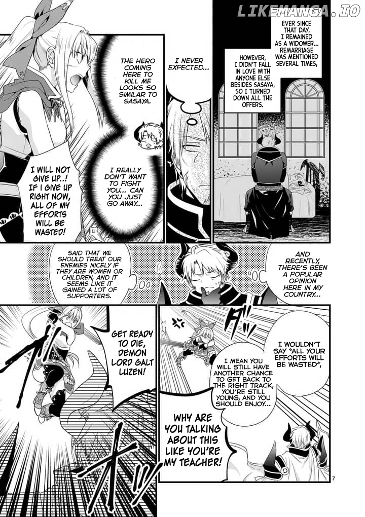 Maou desu. Onna Yuusha no Hahaoya to Saikon Shita no de, Onna Yuusha ga Giri no Musume ni Narimashita. chapter 1 - page 7