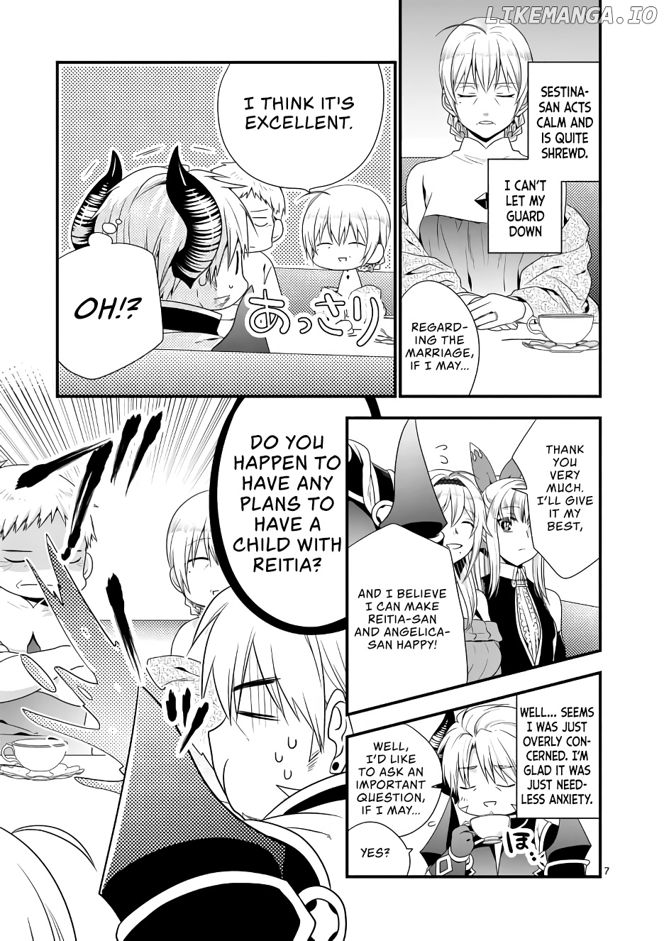 Maou desu. Onna Yuusha no Hahaoya to Saikon Shita no de, Onna Yuusha ga Giri no Musume ni Narimashita. chapter 8 - page 7