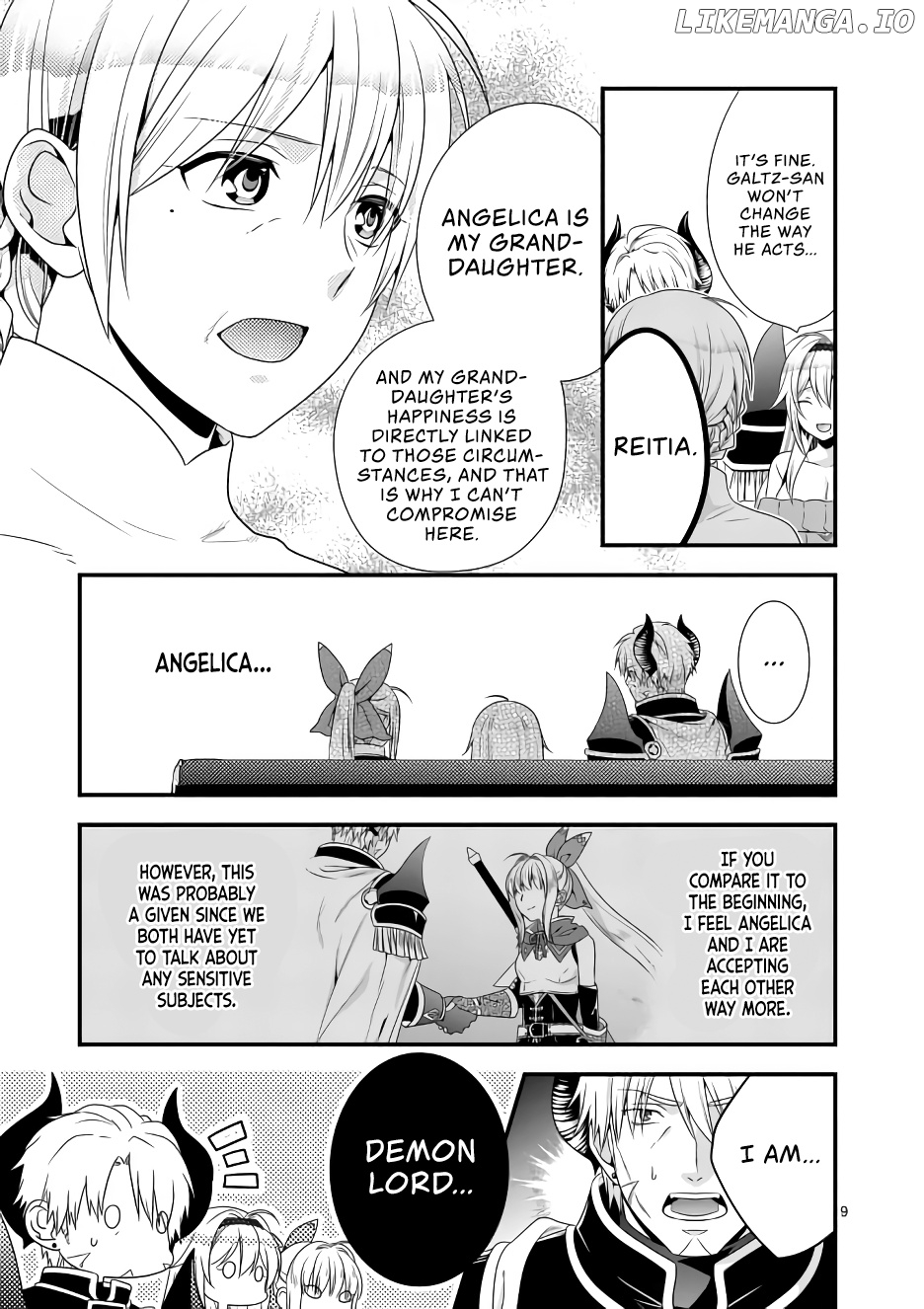 Maou desu. Onna Yuusha no Hahaoya to Saikon Shita no de, Onna Yuusha ga Giri no Musume ni Narimashita. chapter 8 - page 9