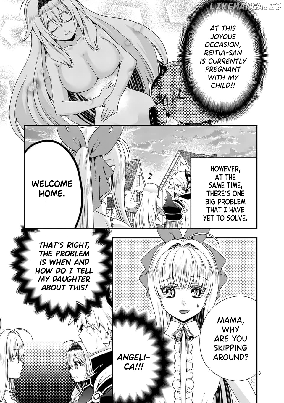 Maou desu. Onna Yuusha no Hahaoya to Saikon Shita no de, Onna Yuusha ga Giri no Musume ni Narimashita. chapter 41 - page 4