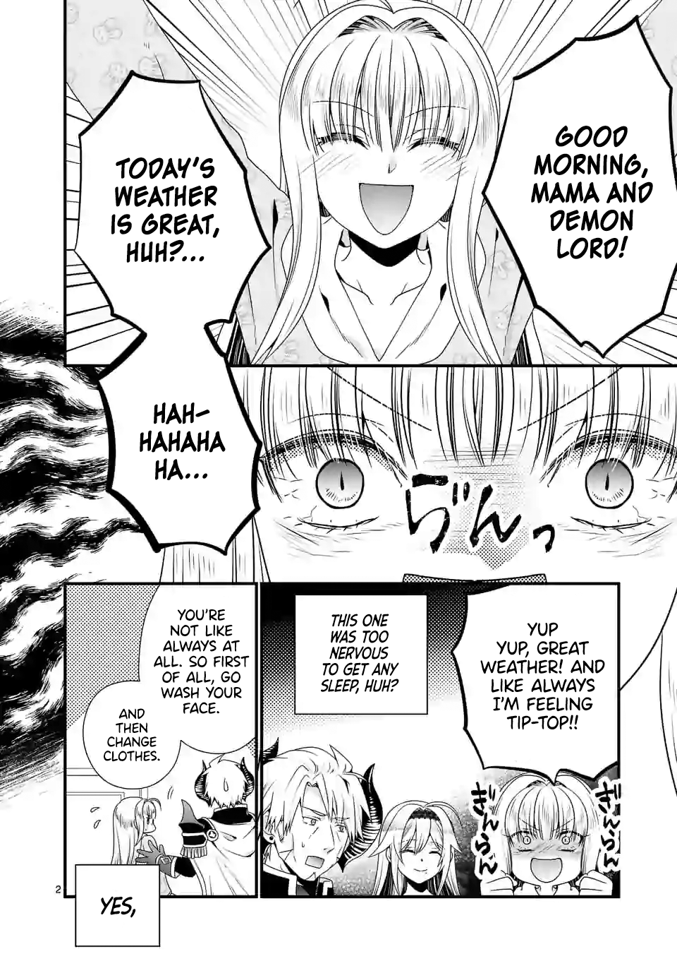 Maou desu. Onna Yuusha no Hahaoya to Saikon Shita no de, Onna Yuusha ga Giri no Musume ni Narimashita. chapter 39 - page 2