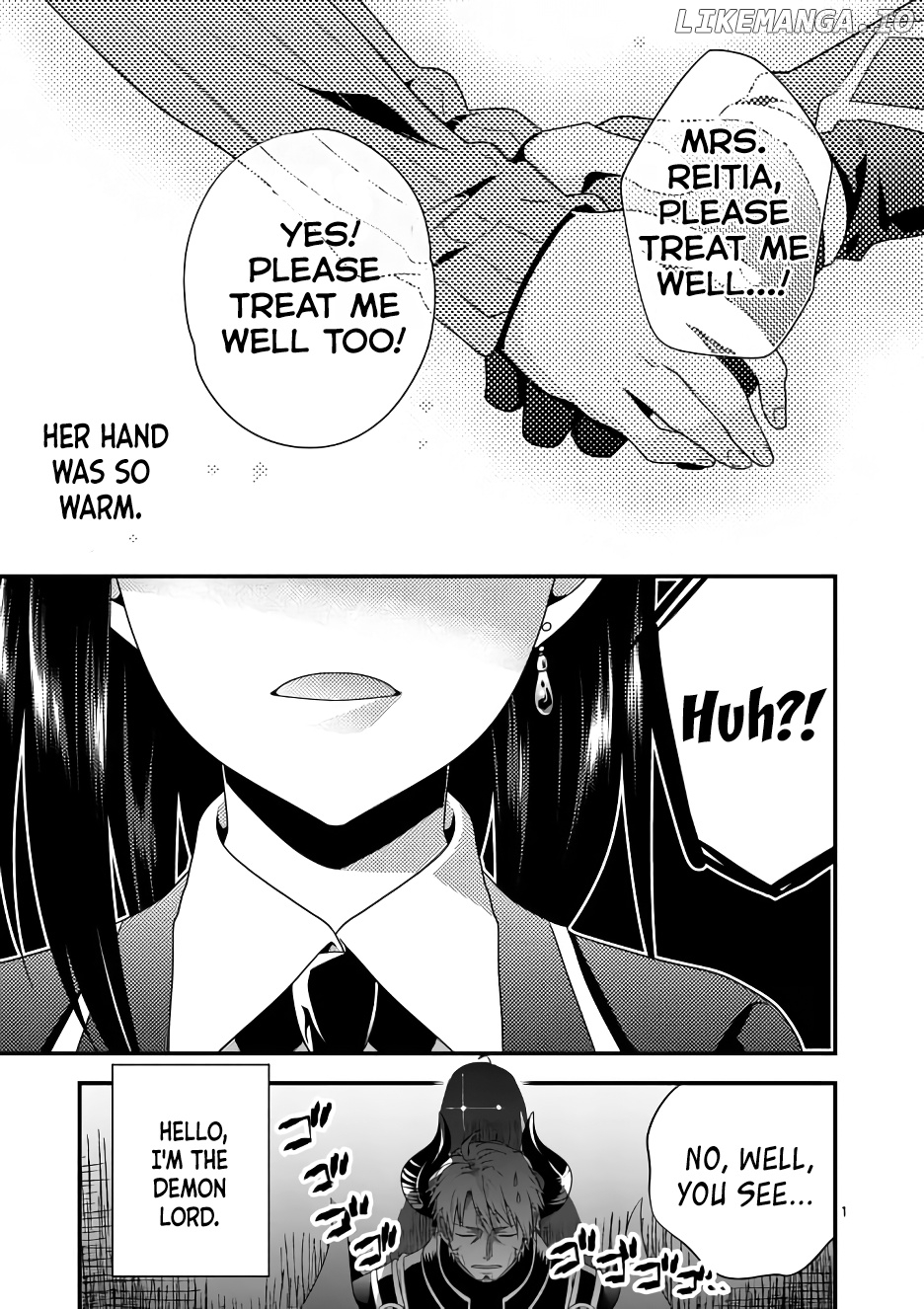 Maou desu. Onna Yuusha no Hahaoya to Saikon Shita no de, Onna Yuusha ga Giri no Musume ni Narimashita. chapter 2 - page 2